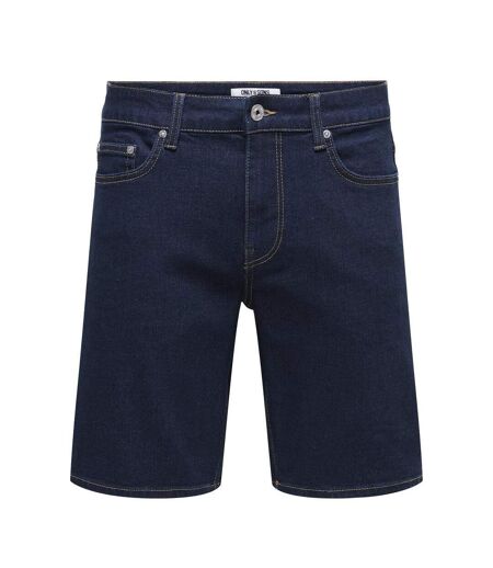Short en jean bleu brut homme only & sons weft