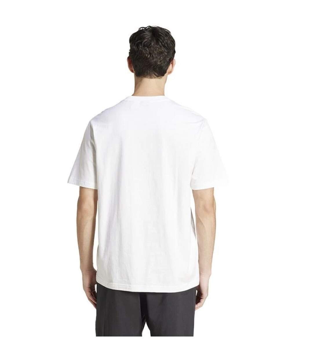 T-shirt Motif/style Linéaire Homme Blanc Adidas-3