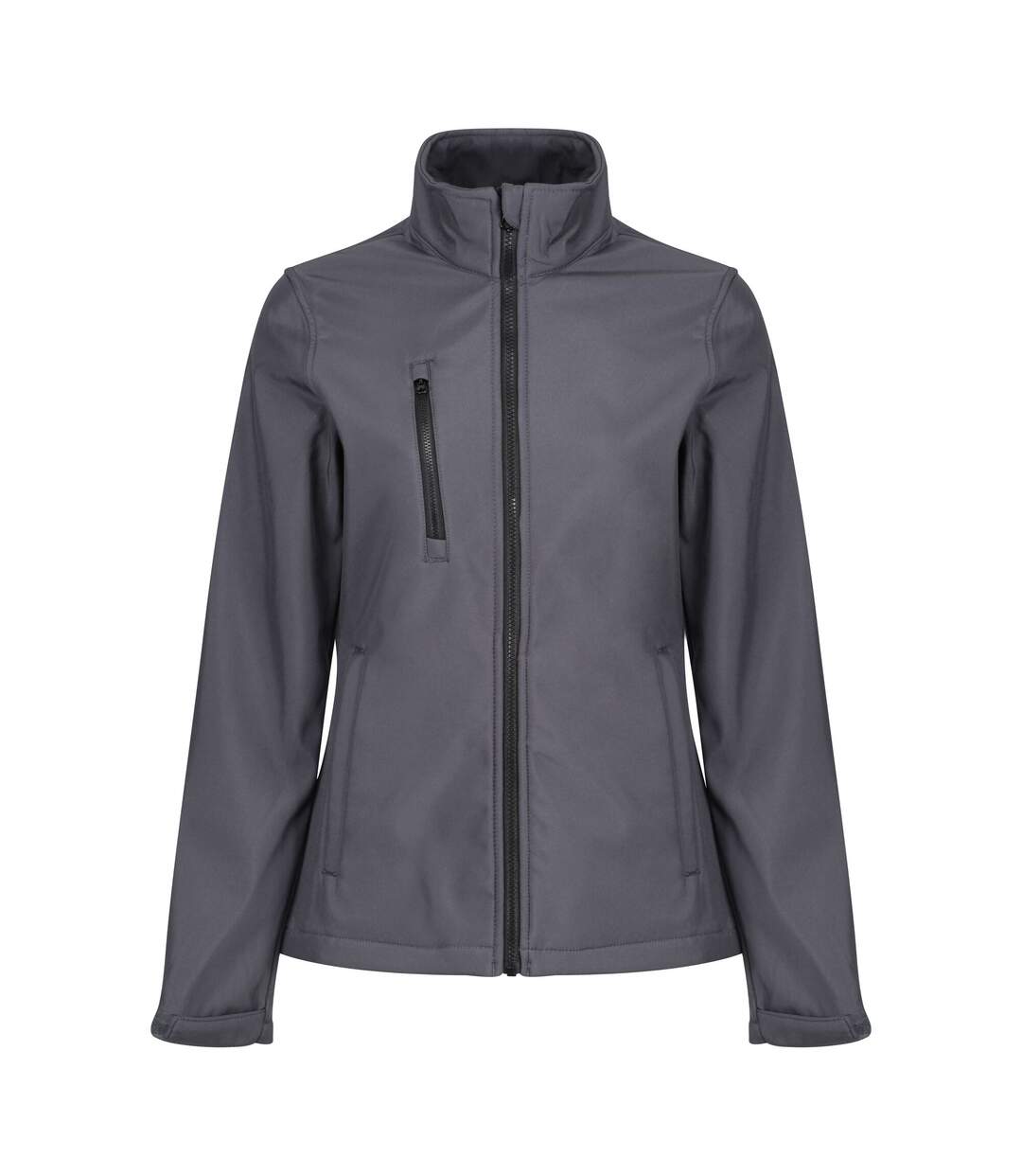 Womens/ladies 3 Layer Membrane Soft Shell Jacket Seal Grey Black Regatta Professional-1
