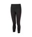 Womens/ladies core cropped leggings black Ronhill