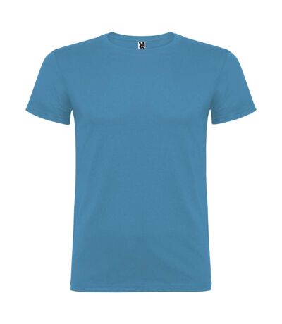 Mens beagle short-sleeved t-shirt turquoise Roly