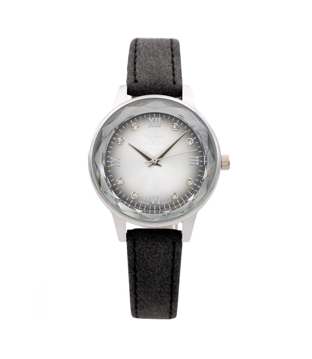 Montre Femme Gris Strass M. JOHN-1