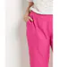 Pantalon large taille élastiquée aspect lin-4