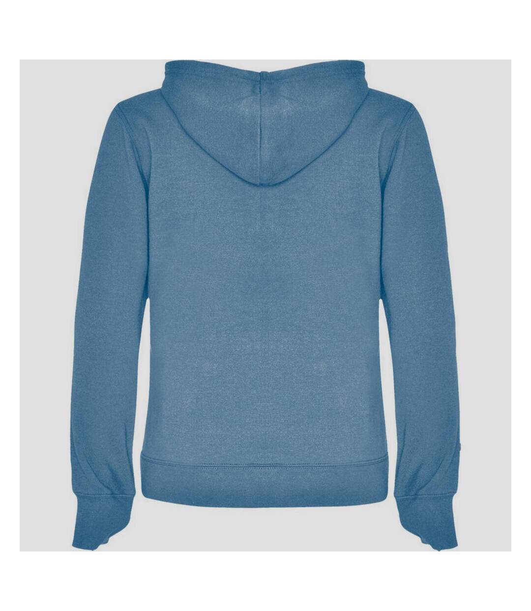 Sweat à capuche urban femme bleu ciel / blanc Roly-2