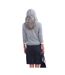 Pull Motif/style Classique Femme Gris Chiné WoolOvers-2
