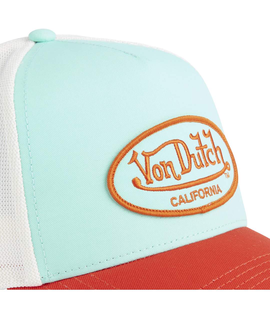 Casquette trucker avec filet et broderie Poly Vondutch-3