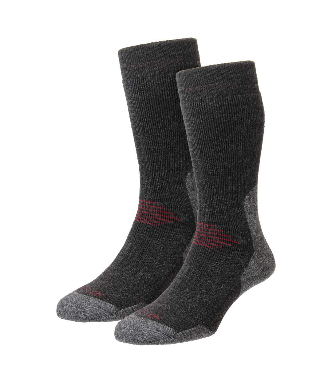 HJ Hall - Chaussettes Randonnée Homme Laine Épaisse Rembourrées Outdoor-1