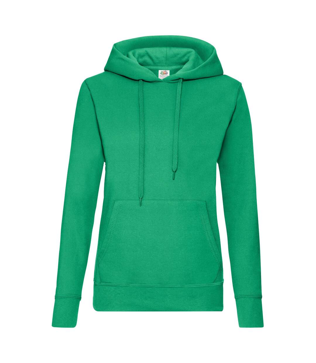 Sweat À Capuche Classic Femme Vert Kelly Fruit Of The Loom-1
