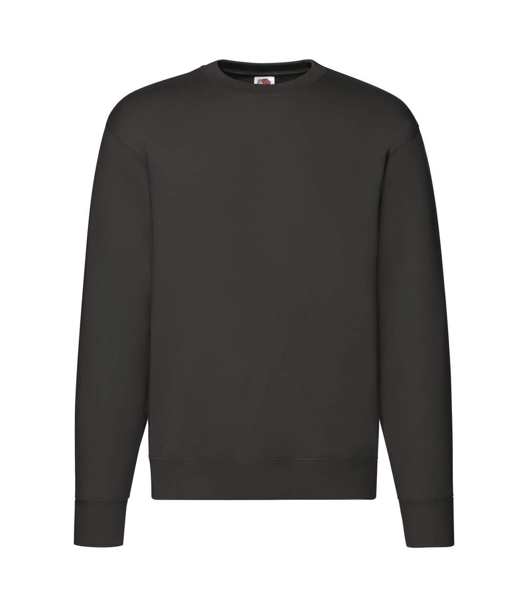Mens Premium Set-in Sweatshirt Charcoal Fruit Of The Loom-1