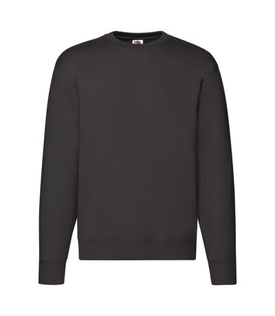 Mens Premium Set-in Sweatshirt Charcoal Fruit Of The Loom