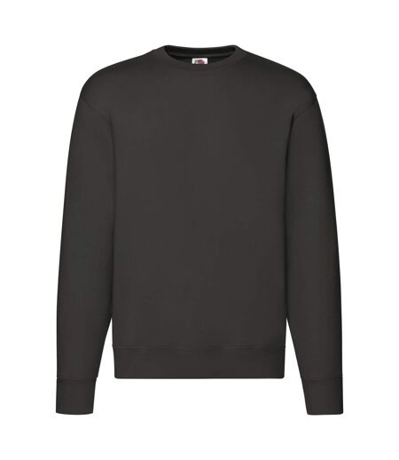 Mens Premium Set-in Sweatshirt Charcoal Fruit Of The Loom