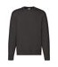 Mens Premium Set-in Sweatshirt Charcoal Fruit Of The Loom-1