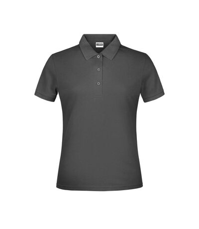 James And Nicholson Womens/Ladies Basic Polo Shirt (Graphite)