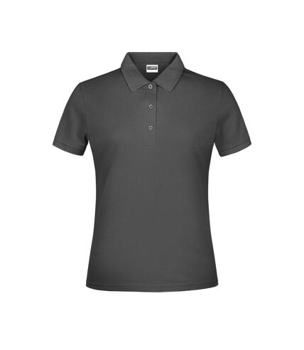 James And Nicholson Womens/Ladies Basic Polo Shirt (Graphite)