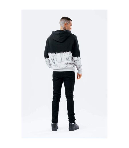 Hype Mens Rose Fire Oversized Hoodie (Black/White/Red)