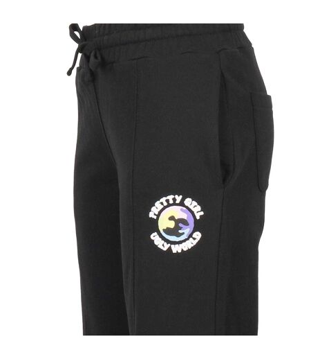 Pantalon De Jogging Motif/style Logo Femme Noir Pretty Boy Ugly World