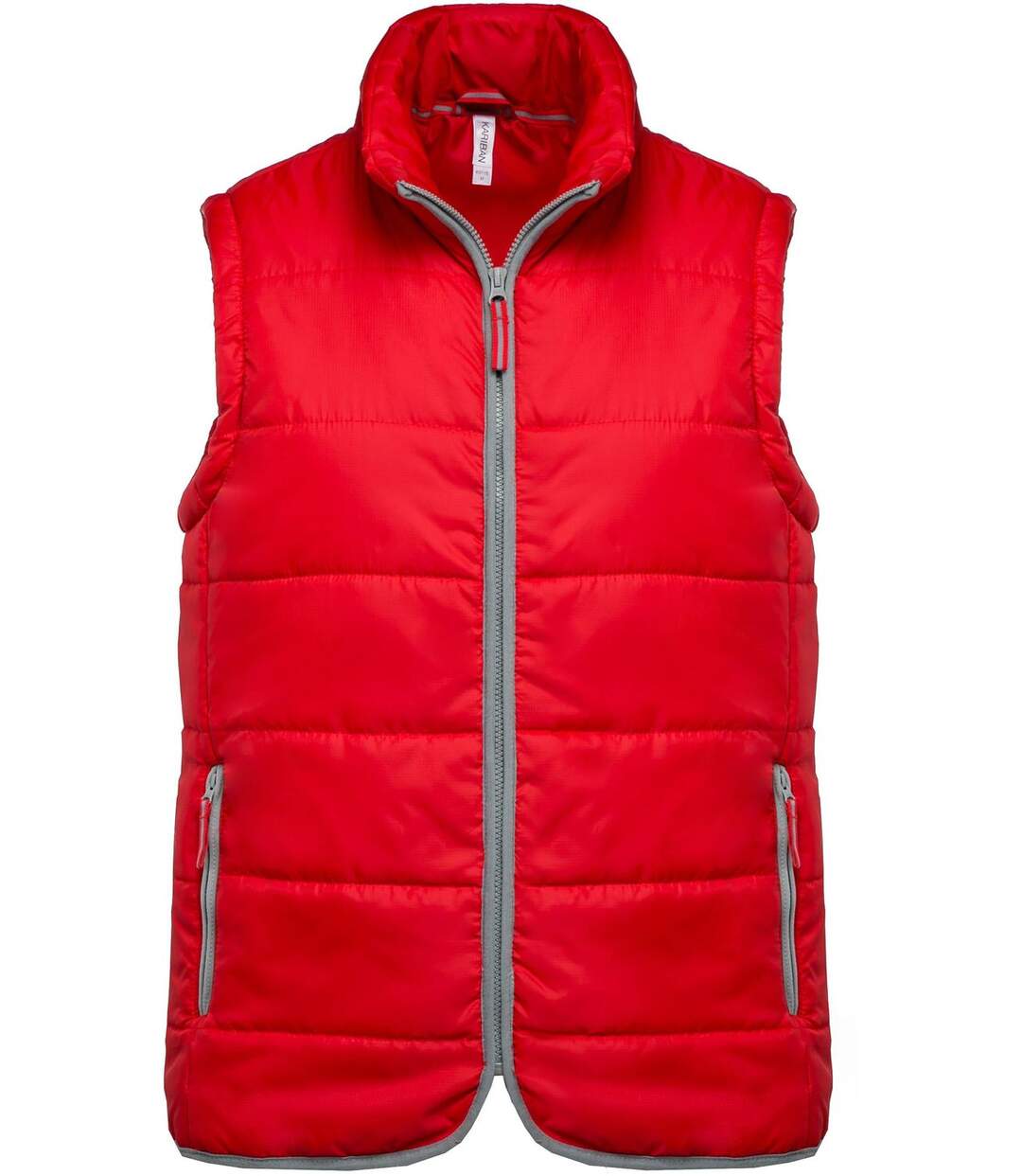 Doudoune sans manches - K6116 - rouge - bodywarmer matelassé