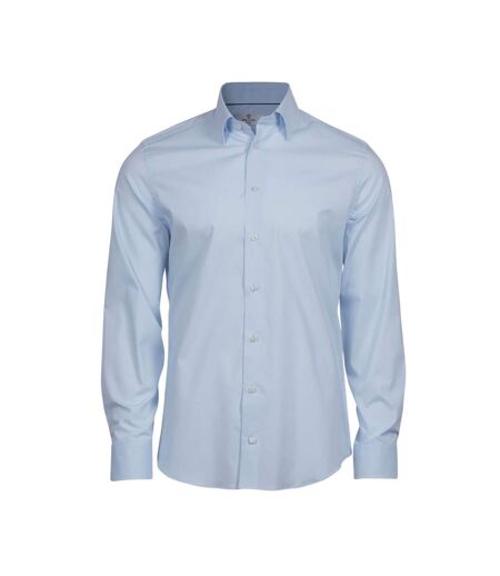 Tee Jays Mens Stretch Shirt (Light Blue)