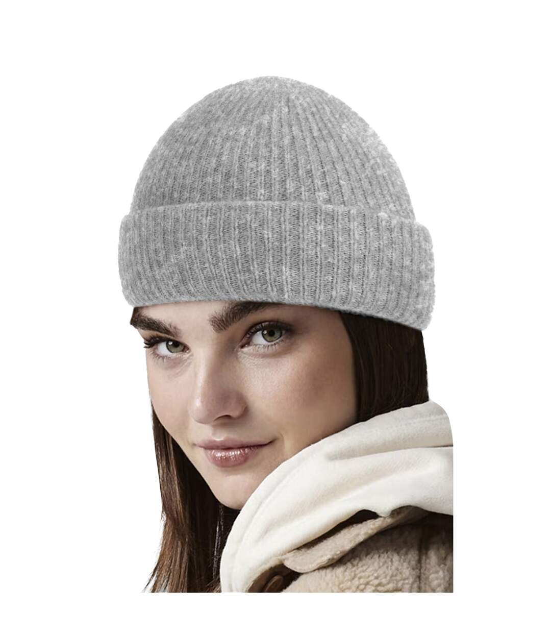 Bonnet cosy gris Beechfield-2