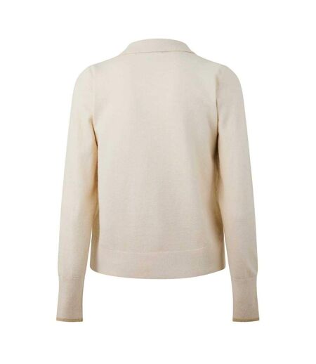 Womens/ladies Full Zip Cardigan Whitecap Grey Marl Biba