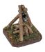 Accessoire Crèche de Noël Coin du Feu 10cm Marron-1