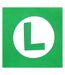 Super Mario Badge Luigi Snapback Cap (Green) - UTHE557