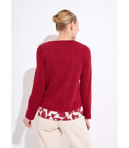 T-shirt chaud effet 2 en 1 manches longues