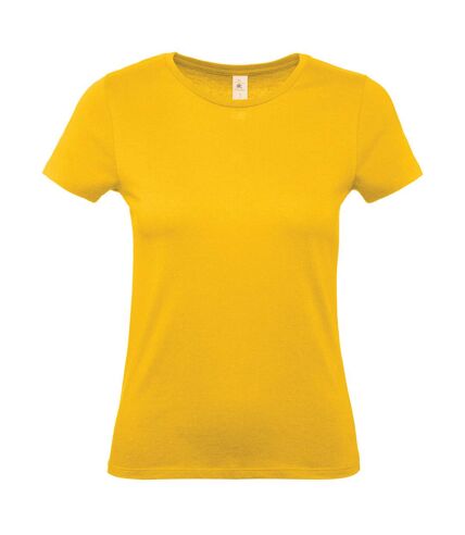 Womens/ladies e150 t-shirt gold B&C