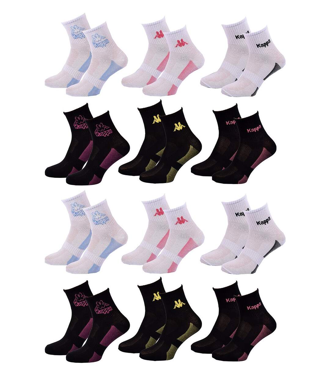 Chaussettes Femme QUARTER KAPPA Pack de 12 Paires 7509-1