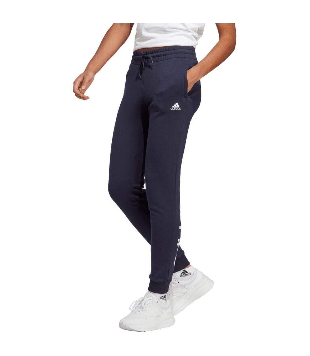 Pantalon De Jogging Essentials Femme Bleu Marine Adidas-1