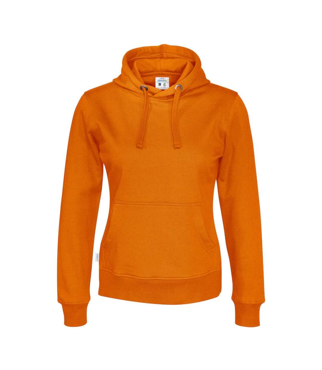 Sweat à capuche femme orange Cottover-1