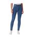 Womens/ladies High Rise Skinny Jeans Mid Blue Calvin Klein-1