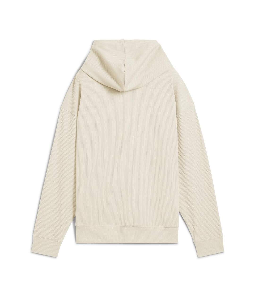 Sweat à capuche beige femme puma elevated comfort hoodie - l-2