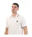 Mens Vancouver Tipped Polo Shirt White Weekend Offender-3