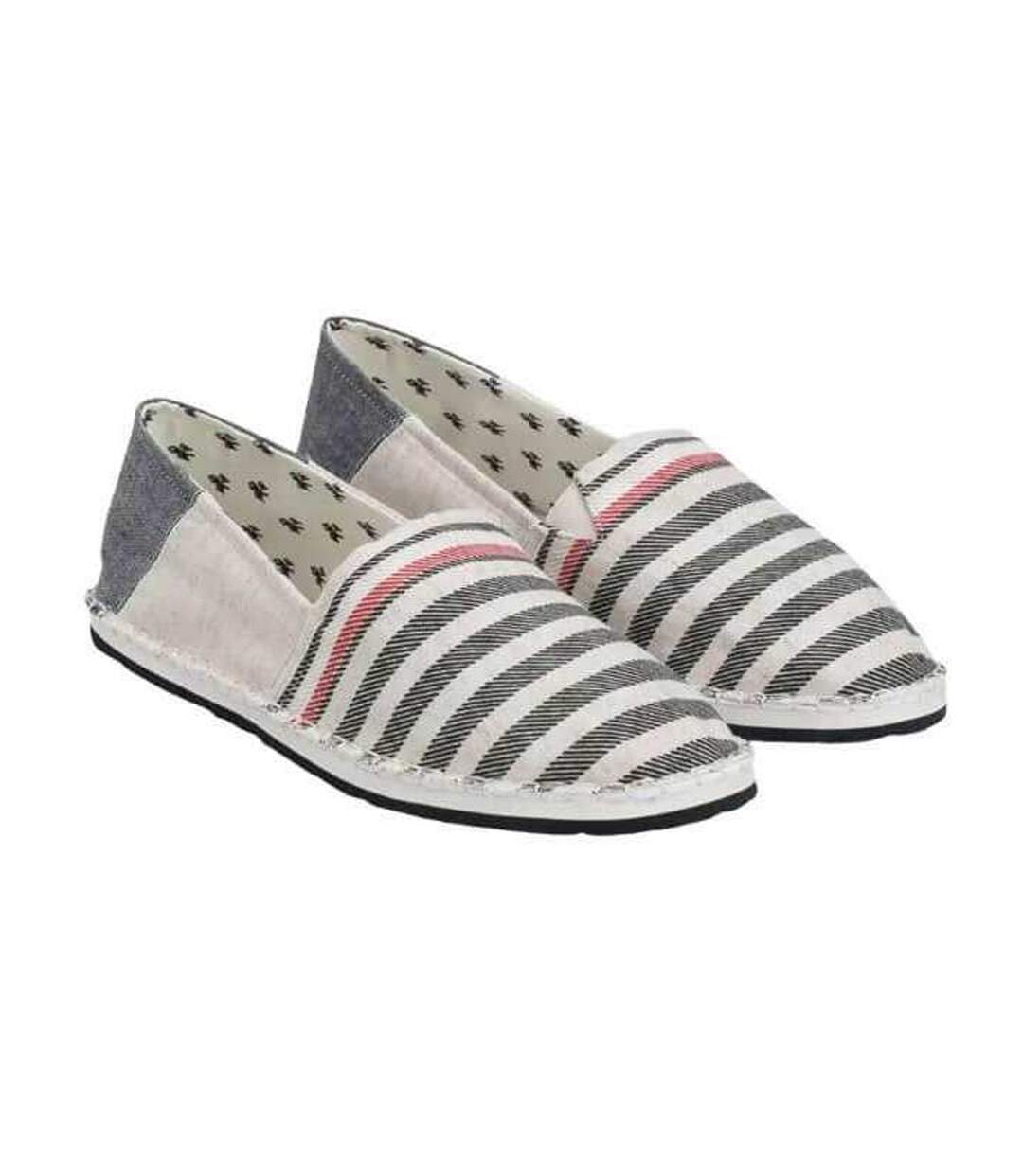 Espadrilles Motif/style Rayé Homme Beige Bleu Marine Tommy Hilfiger-1