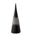 Statuette Déco Cône Glace Diamant 28cm Noir-1