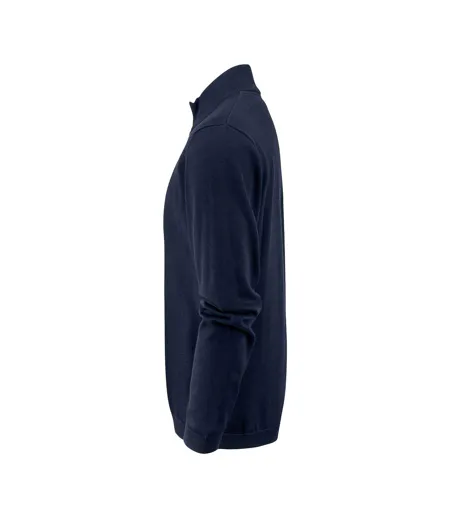 Mens Ashland Knitted Cardigan Navy James Harvest