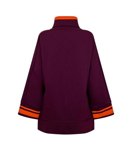 Womens/ladies Winetas Full Zip Hoodie Purple Puma