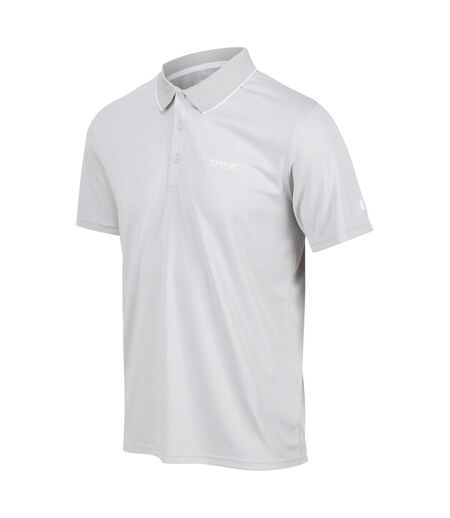 Mens Maverick V Active Polo Shirt Silver Grey Regatta