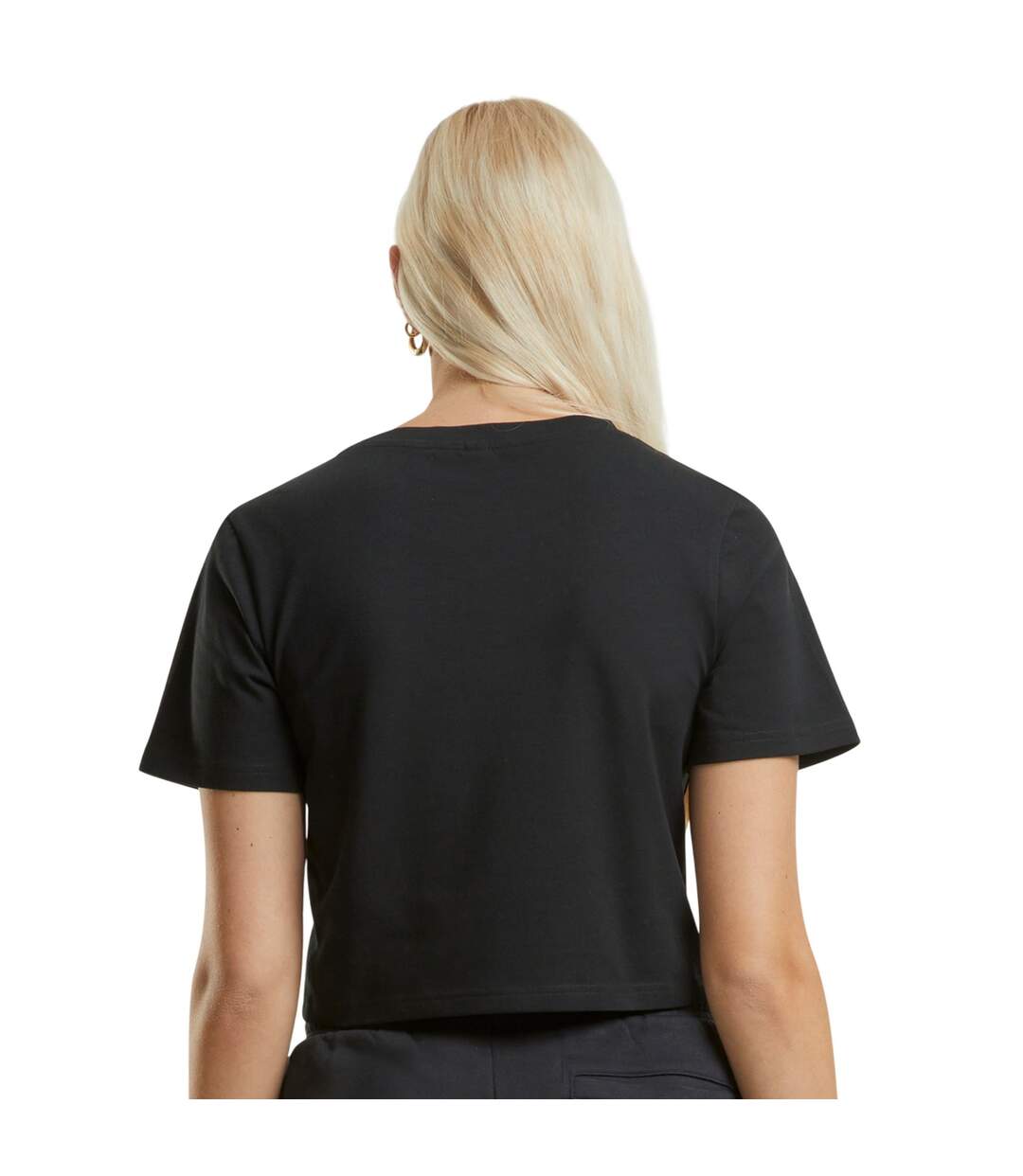T-shirt Court Femme Noir New Morning Studios-3