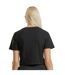 T-shirt Court Femme Noir New Morning Studios-3