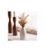 Composition de Fleurs Séchées Vase 25cm Blanc-3
