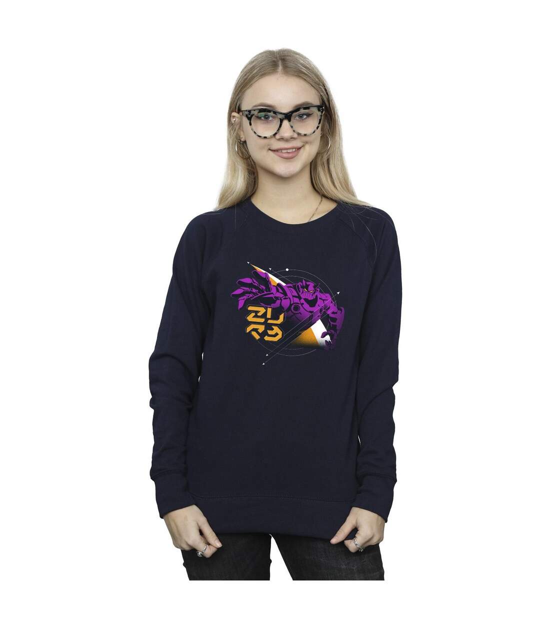 Disney - Sweat LIGHTYEAR ZURG SPACE CIRCLE - Femme (Bleu marine) - UTBI25273-2
