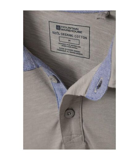 Mountain Warehouse Mens Hasst II Natural Polo Shirt (Gray) - UTMW1011