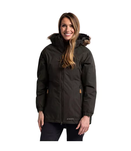 Parka Celebrity Femme Vert Kaki Trespass