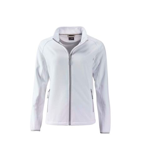 Veste softshell coupe-vent déperlante femme JN1129 - blanc