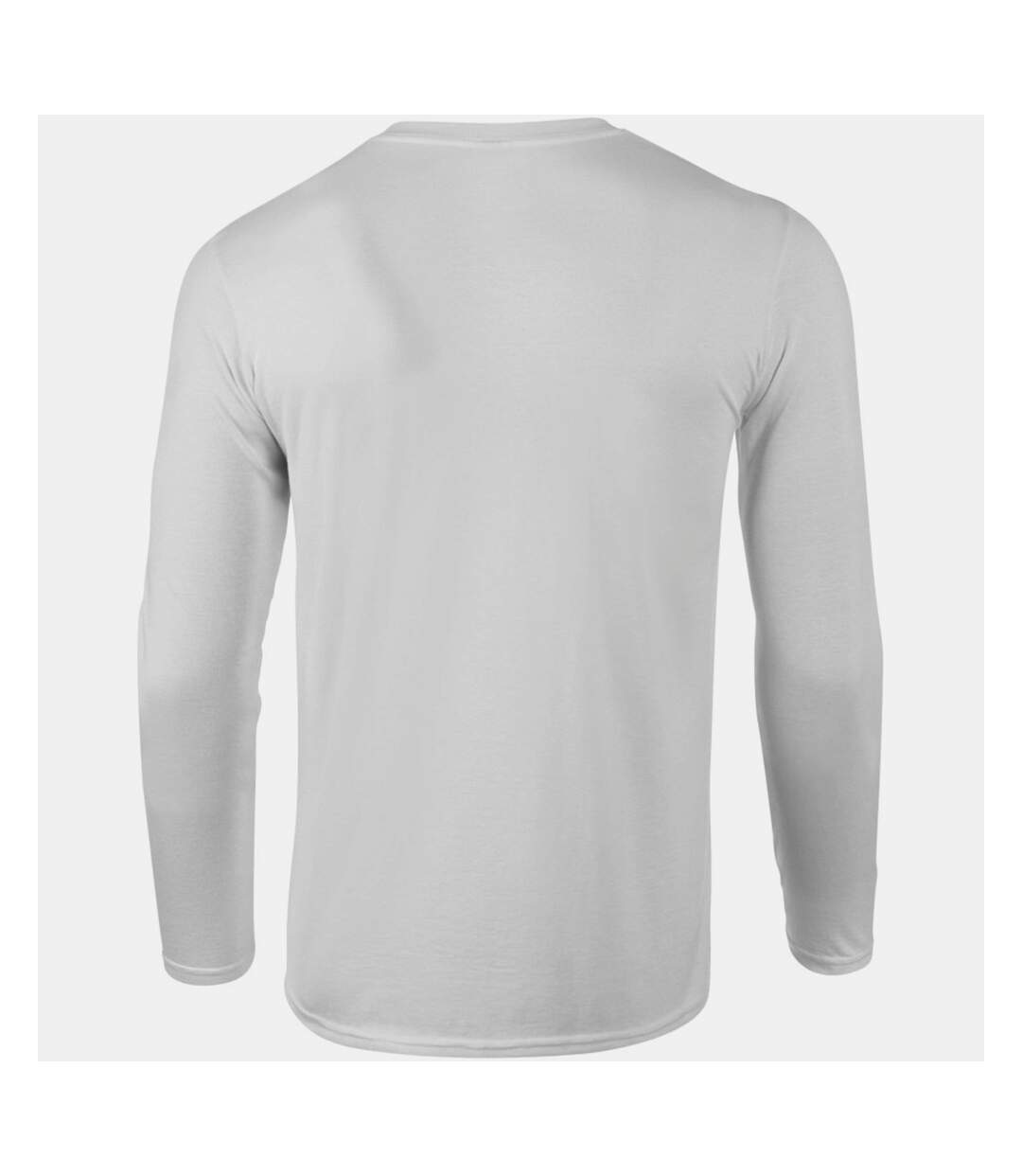 Gildan Mens Soft Style Long Sleeve T-Shirt (White)