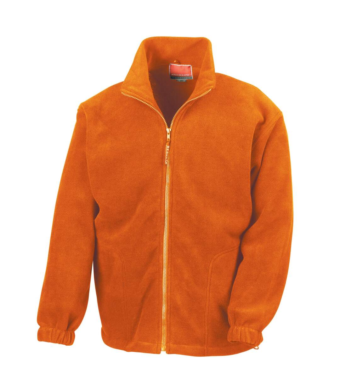 Unisex adult polartherm fleece jacket orange Result-1