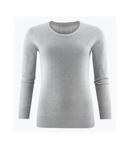 Womens/ladies Ashland U Sweatshirt Grey Melange Harvest