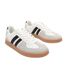 Womens/ladies Retro Stripe Flat Trainers White Grey Where´s That From-3